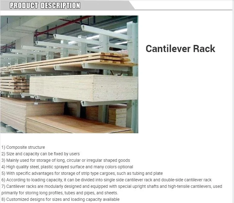 Ebiltech Warehouse Solution Double Side Arm Heavy Load Cantilever Racking System