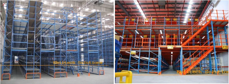 China Manufacturer Ebil Metal Industrial Steel Multi-Layer Rack Floor Mezzanine Rack Multi-Tier Flooring Mezzanine for Induatrial Warehouse